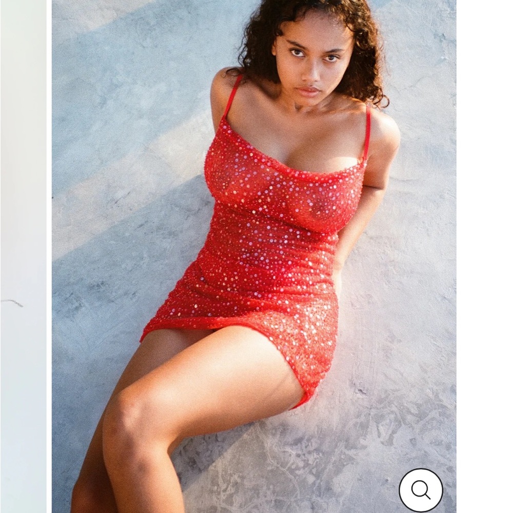 Dyspnea Sequin Mini Dress Size L